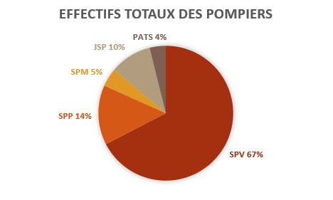 effectifs pompier 2020