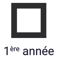 Galon de grade jeune sapeur pompier de 1ère année