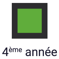 Galon de grade de jeune sapeur-pompier de 4ème année
