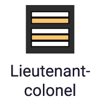 Galon de grade lieutenant-colonel