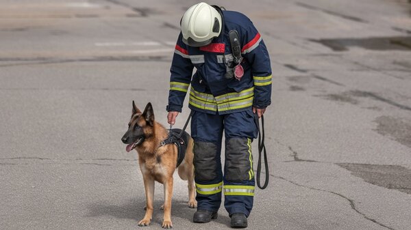 maitre chien pompier