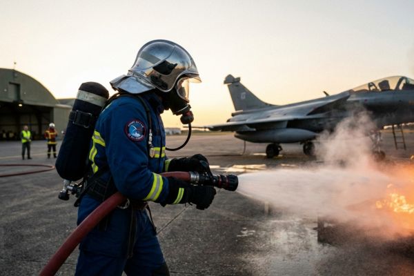 pompier dans l'arm�e de l'air